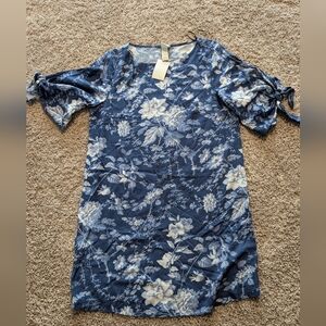 NWT H& M Dress, Blue Floral